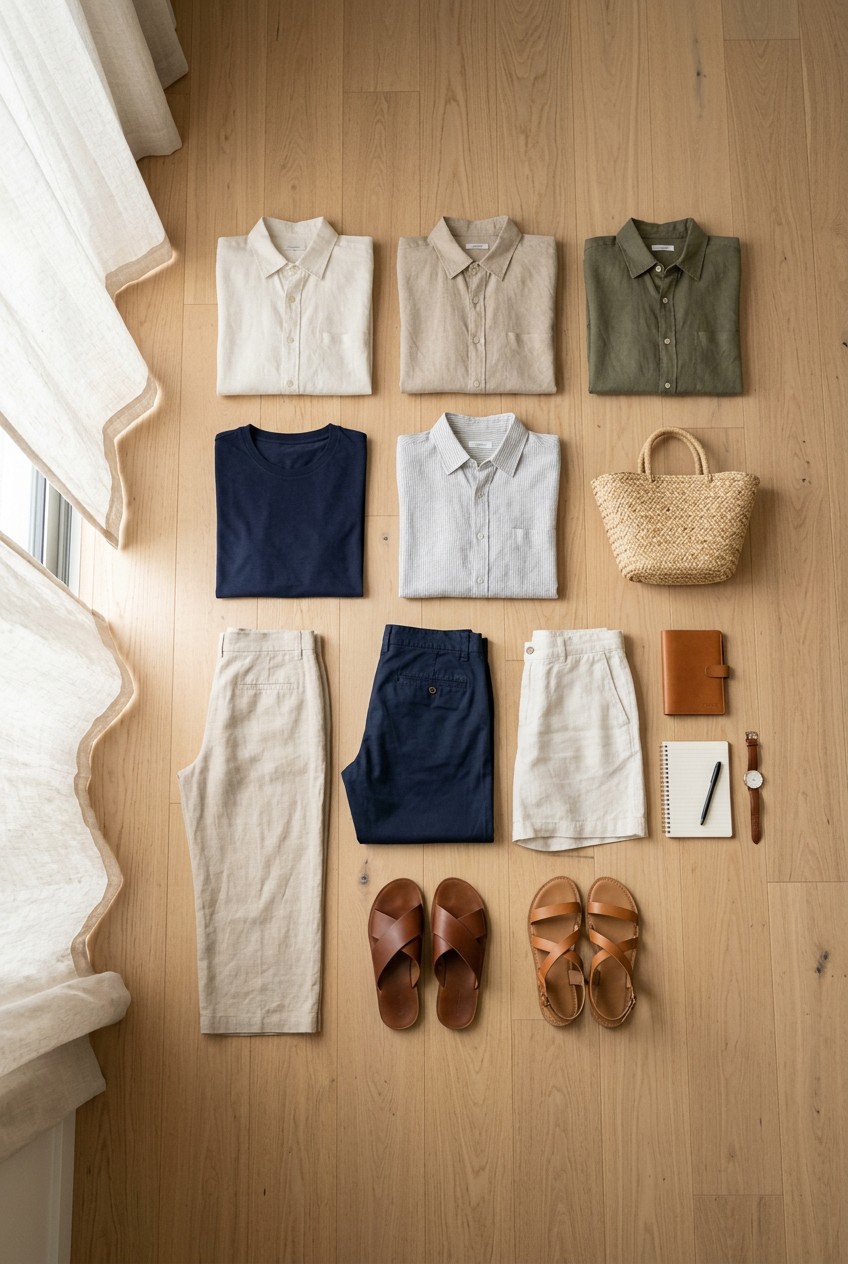 travel capsule wardrobe summer - 19 Travel Capsule Wardrobe Summer That Actually Work