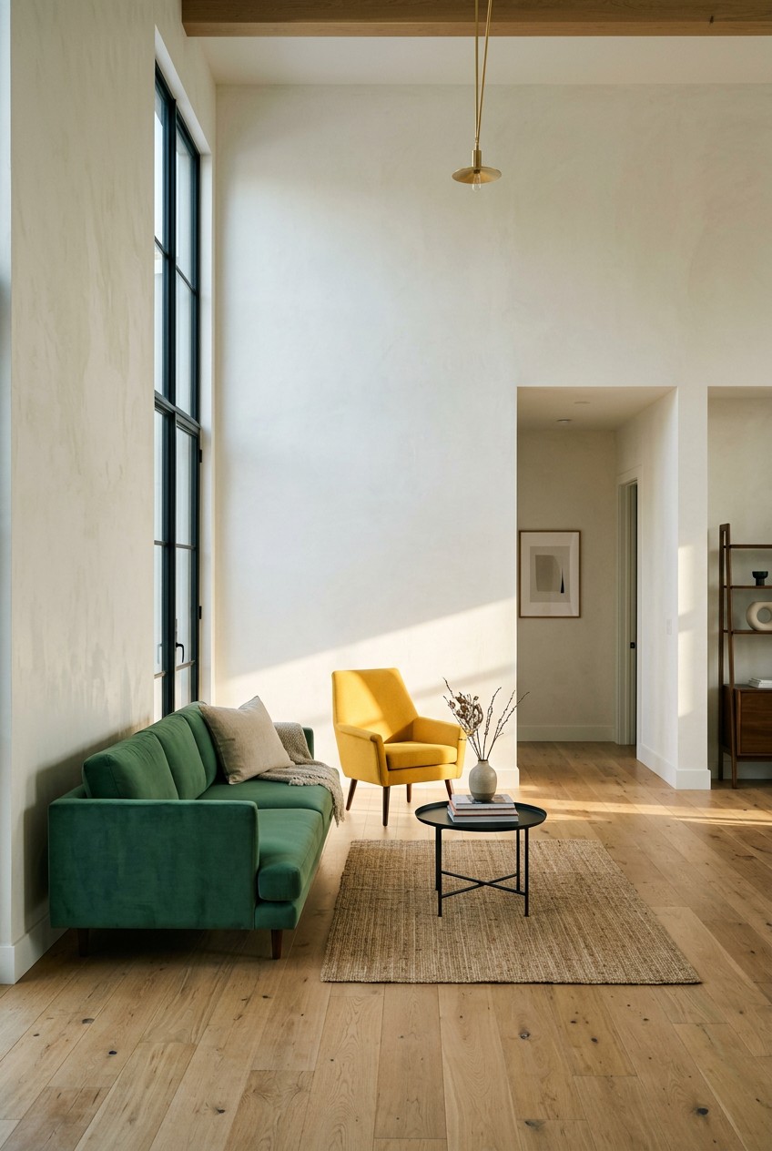 colorful minimalist home - 16 Minimalist Colorful Home You Need to See