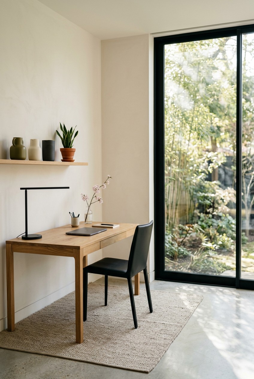 minimalist home office - 17 Minimalist Home Office You Need to See