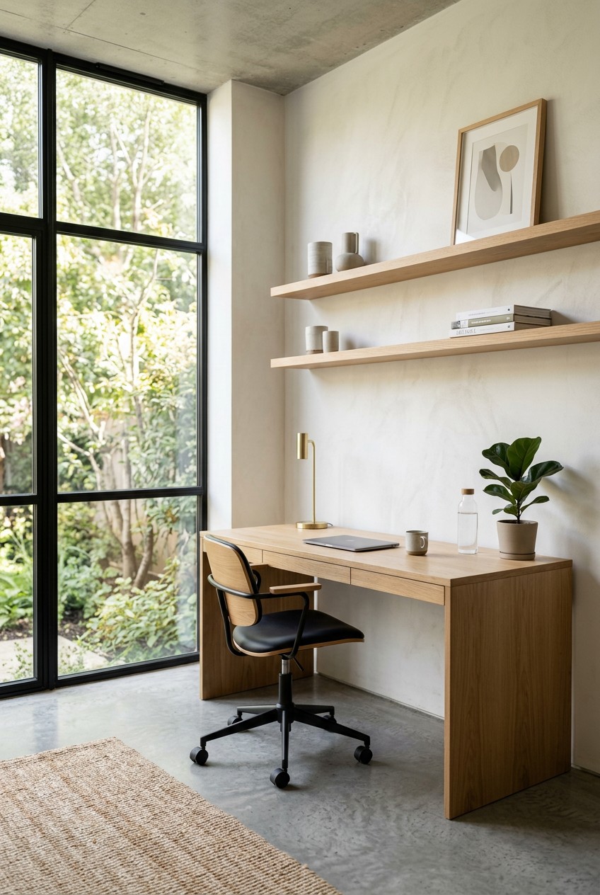 home office minimalist - 20 Minimalist Home Office for Every Budget